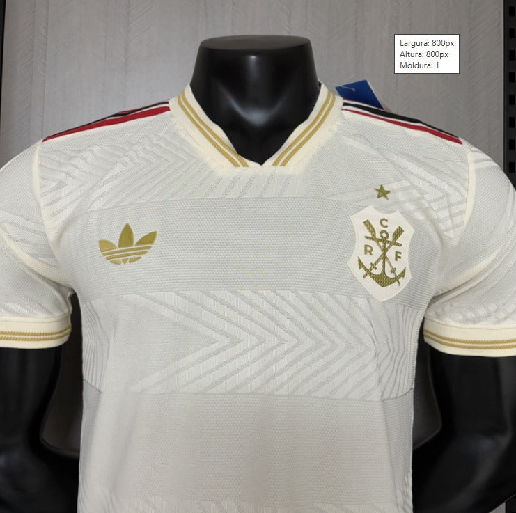Flamengo Camisa III Off-White 25/26 - Versão Jogador