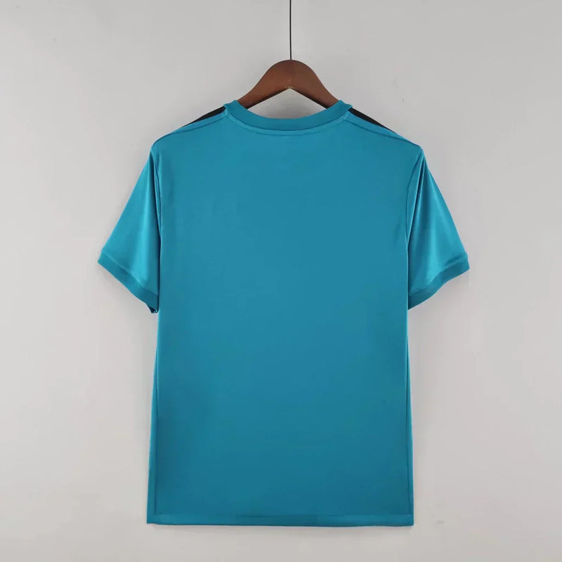 Camisa Retrô Real Madrid II Away Adidas 2017/18 Masculino Azul