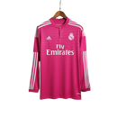 Camisa Retrô Real Madrid Manga Longa III Third Adidas 2014/15 Masculino Rosa