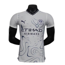 Camisa Manchester City II Away Jogador Masculino 2024/25 Branco